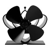 4 Blades Fireplace Fan Stove Fan Heated Fan Heat Powered Eco Fan