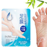 Masque pour les pieds au bambou et au lait ROLANJONA pour bébé, des masques de gommage profond pour réparer et adoucir