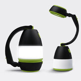 Lampada da campeggio / lampada a LED multifunzione ricaricabile tramite USB per esterni, escursioni, casa, 3 in 1, torcia, lampada da tavolo, power bank