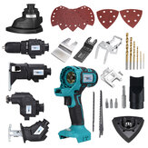 Woodworking Hardware Electric Tools Set Electric Drill/Jig Saw/Reciprocating Saw/Detail Sander/Oscillating Tool Household Suit Cutting Grinding Multifunctional Toolbox with All-round Tools