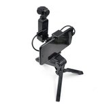 Hajtogatható tartó fogantyú tripod klip adapter 1/4 rögzítő tartó DJI OSMO Pocket kézi gimbal kamera kiegészítőkhoz