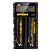 Basen BD2 LCD Display USB Port Smart Li-ion batterioplader til IMR / Li-ion batteri 18650 21700