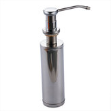 Silver Stainless Steel Liquid Soap Dispenser Sink Soap Box Bottle for Kitchen or Bathroom