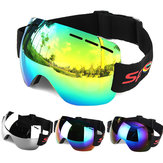 Lunettes de moto anti-buée UV Ski Snowboard Racing lunettes de soleil Snow Mirror Lunettes