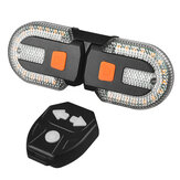 Vezeték nélküli kerékpár irányjelző fény távirányítóval, USB-töltéses kerékpár elülső-hátsó lámpa LED kerékpár figyelmeztető lámpa