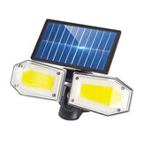 78SMD/130COB Solar Wall Light Waterproof Double Head Outdoor Garden Security Lamp
