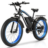 [EU DIREKT] PHILODO H7 Elcykel 1000W Motor 48V 17,5Ah Batteri 26*4-tums Feta Däck 53-88KM Körtid 150KG Max Belastning Elektrisk Cykel