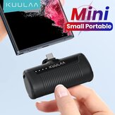 KUULAA KL-YD47 Mini 4500mAh Built-in Type-C Plug Emergency Power Bank External Battery Power Supply Fast Charging for iPhone 12 13 14 14Pro 14 Pro Max