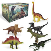 Zestaw Zabawek Dinozaury Figurki z Mata Światem Aktywności i Drzewami, Edukacyjny Realistyczny Zestaw Zabawek Dinozaurów do Stworzenia Świata Dinozaurów, Włącznie z Tryceratopsem, Wielorybem Prędkości, dla Dzieci, Chłopców i Dziewczynek