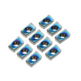 Drillpro 10 stuks blauwe Nano HRC52 APMT1604PDER NB7010 25R0.8 Carbide Inserts voor frees CNC-gereedschap