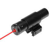 Punto de mira de punto de haz láser rojo mini, alcance táctico en riel de montaje de 11/20 mm