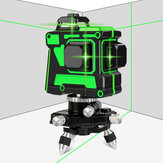 3D 12ライングリーンライトレーザーレベルデジタルセルフレベリング360°回転測定