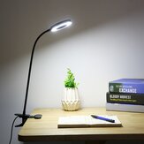 Lámpara de mesa de lectura de trabajo con pinza dimable USB LED de 7W y cuidado de los ojos