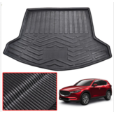 Tronco del coche Piso trasero Mat Pad Impermeable Carga Liner Tray Carpet Mud Kick Protector para Mazda CX5 CX-5 MK2 2017 2018 