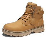 Men Classic Comfy Round Toe Non Sip Outdoor Tooling Boots