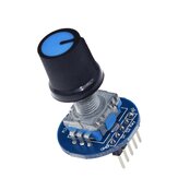Rotary Encoder Module Board for Arduino Brick Sensor Development Round Audio Rotating Potentiometer Knob Cap EC11