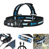 WUBEN H1 P9 1200LM Linterna frontal LED recargable por USB para ciclismo, luz de cabeza para pesca y búsqueda, linterna EDC