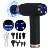 12V Matte Texture LCD Percussion Massager USB 7200r / min Ανακούφιση μυών Sport Recovery 20 Speed Electric Massager With 4 Heads