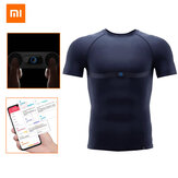 XIAOMI MIJIA Camiseta Esportiva Smart ADI ECG Chip Monitoramento Coração Taxa Fadiga Análise de profundidade Teste de telefone lavável Pressão corporal