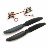 Oversky MP05 1304 KV4000 Motore Brushless con Ricevitore Incorporato ESC 2S 7A GWS5030 Propeller Combo Compatibile con Futaba SFHSS FlySky AFHDS 2A DSM2 DSMX Frsky D8 D16 per Aeroplano RC