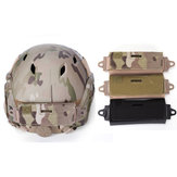 Bolsa tática para capacete de caça camuflado com bolsa de contrapeso e pesos