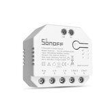 A SONOFF DUALR3 Dual Relay Module WiFi DIY MINI Switch egy kétcsatornás relé az Okos Otthon automatizáláshoz, amely 2 irányban kapcsolja be a berendezéseket, méri az áramfogyasztást és időzíthető. Az eWeLink alkalmazással könnyen irányítható.