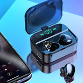 Mini TWS Ecouteurs bluetooth 5.0 Ecouteurs Trois Ecran Numérique Stéréo Mains Libres Imperméables avec 3600 mAh Power Bank