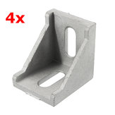 Suleve™ AJ40 4Pcs Équerre d'angle en aluminium moulé Joint d'angle 40x40mm