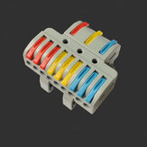 Conector de cable rápido LT-933D universal para divisores eléctricos, bloque terminal de conductor de inserción con riel para luz LED