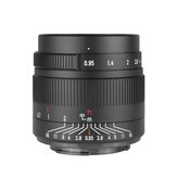 Sony E/Fuji/Canon Eos-M/Nikon Z/M43 Montajlı Aynasız Kameralar için 7 Sanatçılar 35mm F0.95 Büyük Diyafram Portre Lensi