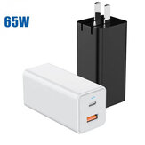 Bakeey GaN Gallium Nitride Charger 65W Dual-port Fast Charging For iPhone XS 11Pro Huawei P30 P40 Pro MI10 Note 9S S20+ Note 20