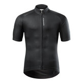 WOSAWE fietsshirt met korte mouwen voor heren, reflecterend, comfortabel en snel droog, ideaal voor fietsraces en mountainbiken.