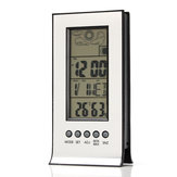 Orologio + LCD Igrometro digitale diurno Umidità Termometro Misuratore di temperatura per interni