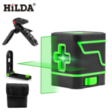 Nível laser HILDA 2 linhas luz verde mini autonivelante cruz horizontal e vertical de feixe de laser super potente