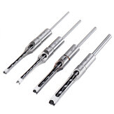 Drillpro 6.35/7.94/9.5/12.7mm Woodworking Square Hole Drill Bit Mortising Chisel 1/4 to 1/2 Inch