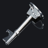 Ouvre-bouteille en forme de clé en métal pour bar, avec anneau, chaîne et porte-clés