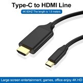 Bakeey USB-C 3.1 to HDMI Cable 4K 60Hz USB Type C to HDMI Computer Monitor Line