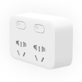 Xiaomi Mijia Power Strip Converter Socket Independent Control 2 Position Portable Wtyczka Adapter 
