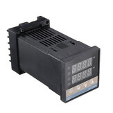 Controlador de temperatura digital RKC PID REX-C100 com saída de relé tipo K de 0 a 400 graus