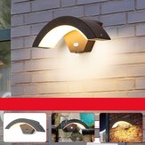 15W LED-Außenleuchte Wandlampe Hausbeleuchtung mit Bewegungssensor, Anthrazit