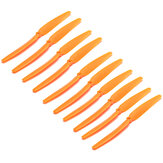 Hélice de hélice directa ABS Gemfan 1060 de 10 piezas de color naranja