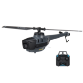 C128 2.4G 4CH 6-Axis Gyro Hélicoptère RC RTF avec Caméra 1080P, Localisation à Flux Optique Maintien d'Altitude sans Barre de Contrôle