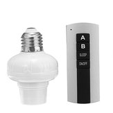 E27 Screw Wireless Remote Control Switch Lamp Holder Bulb Adapter Cap Socket AC185-265V