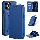 Bakeey for iPhone 12 Pro Max Case Business Flip Magnetic with Multi-Card Slots Wallet Shockproof PU Leather Protective Case