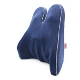 Cojín de apoyo lumbar de espuma viscoelástica para proteger la columna vertebral y el cóccix en el asiento del coche, la silla de oficina o el sofá.