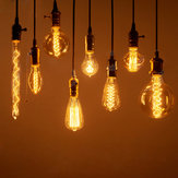 Ampoules Edison Vintage E27 40W/60W CA 220V Lampe à incandescence rétro avec filament