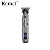 Kemei KM-700H Profesjonalna precyzyjna trymer do włosów z zerowym zaplecionym przewodem wyświetlaczem LCD bezprzewodowym