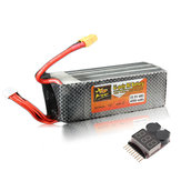 ZOP Power 22.2V 4200mAh 6S 45C Lipo Battery XT60 Plug With Battery Alarm 