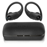 BlitzWolf® BW-FYE10 TWS Ohrhörer Bluetooth 5.0 Kopfhörer 13 mm großer dynamischer Treiber Bass Stereo Sport Ohrhaken mit Lederladebox