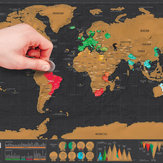 ミニブラックデラックストラベルスクレイプ世界地図ポスター旅行者バケーションログギフトパーソナライズされた旅行バケーションマップ